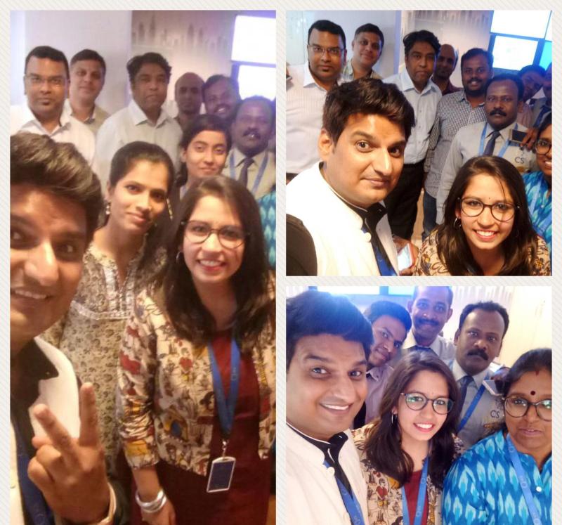 Ixora team collage showing diverse team members at corporate events