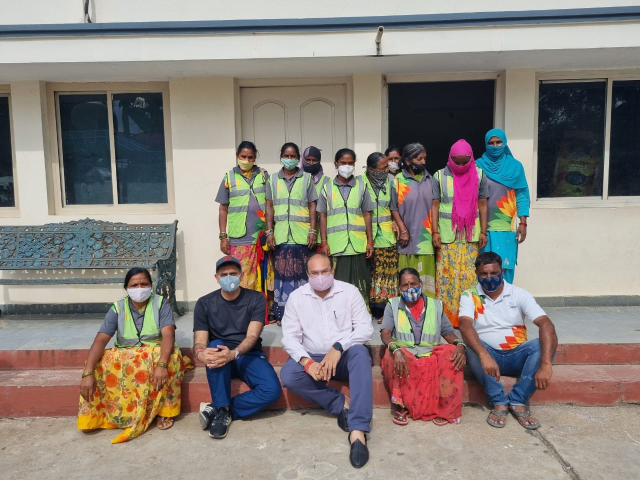 DRNF free chai counter in action - volunteers serving tea with dignity to homeless and underprivileged community in Hyderabad